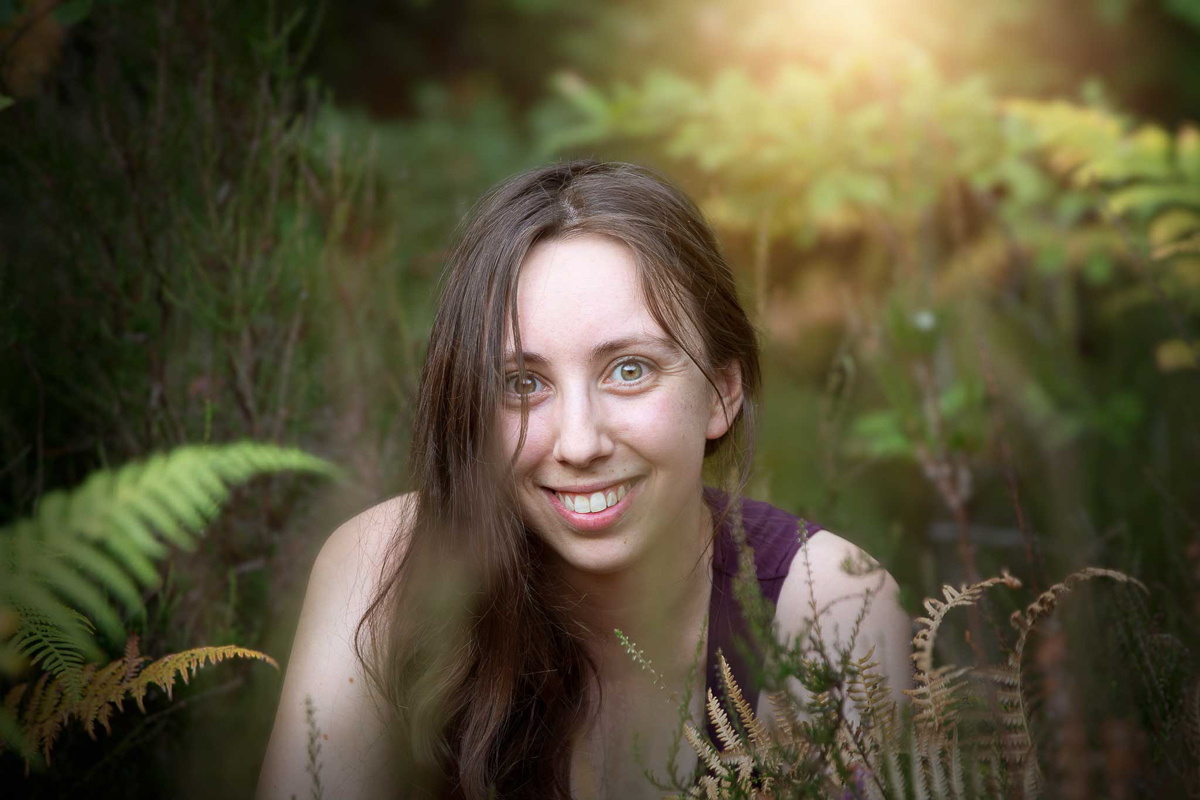 Fille couche de soleil photographe portrait