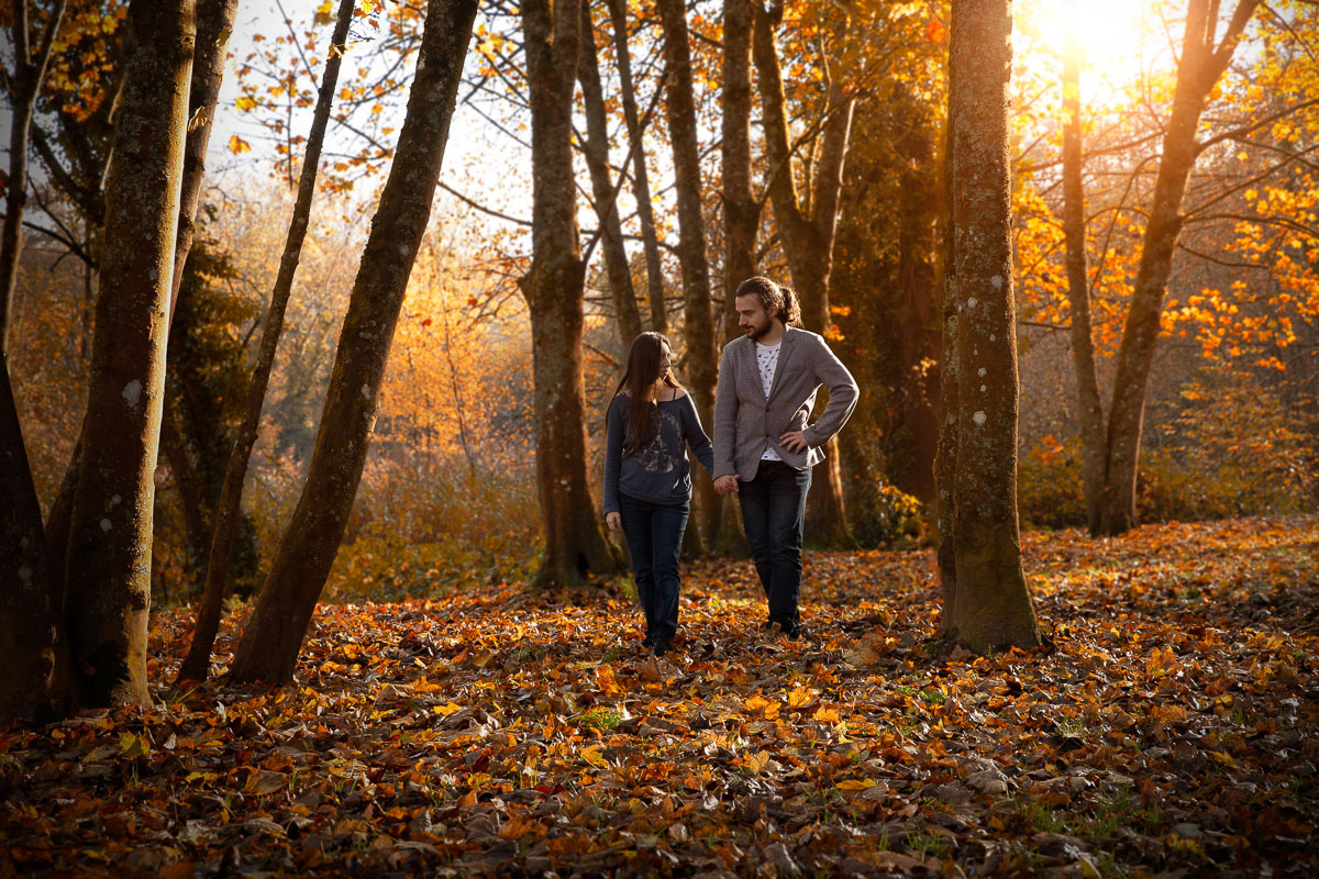 couple foret automne photographe couple