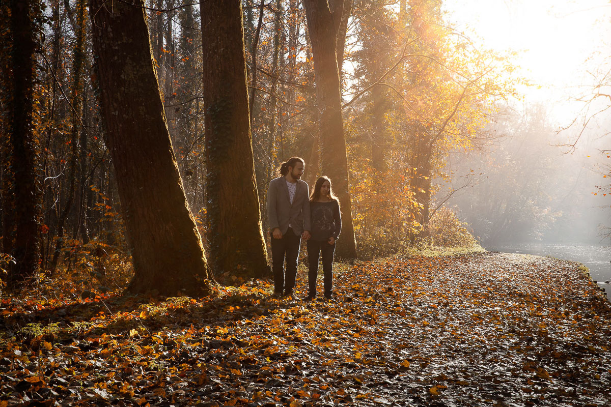 couple foret automne photographe couple