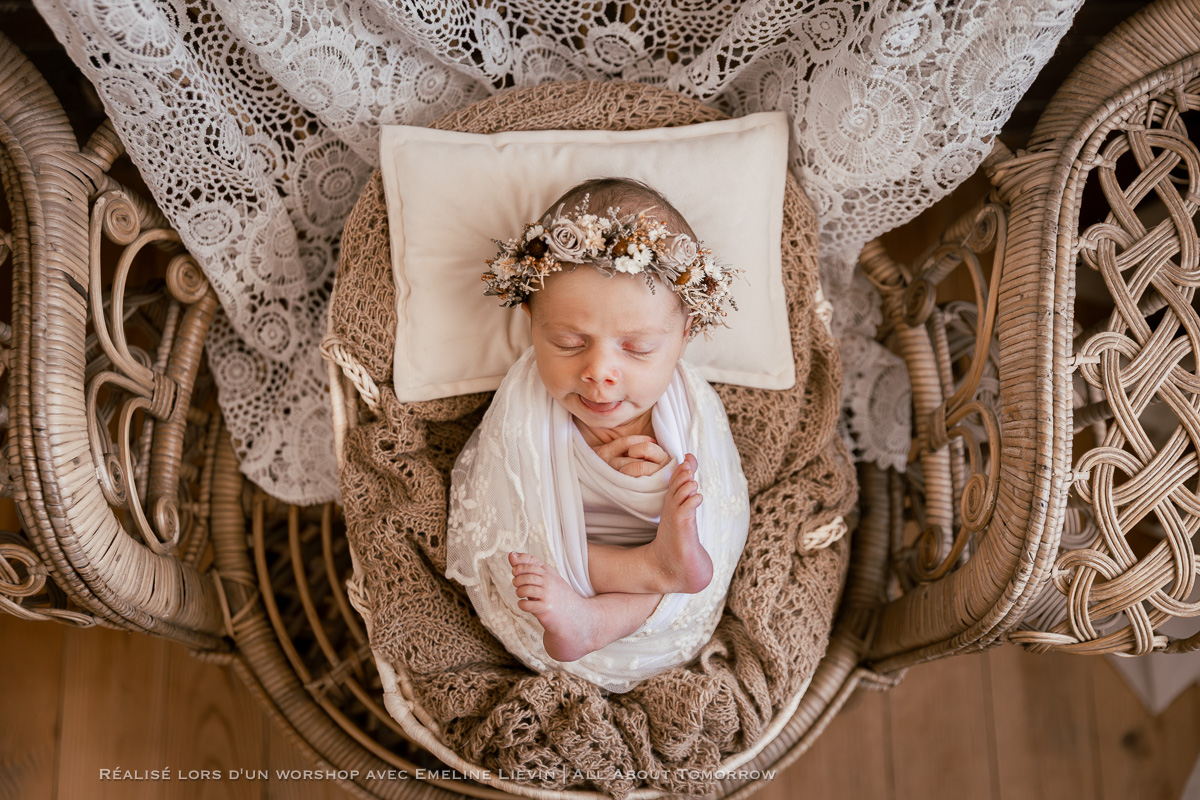 seance photo nouveau-ne bebe studio