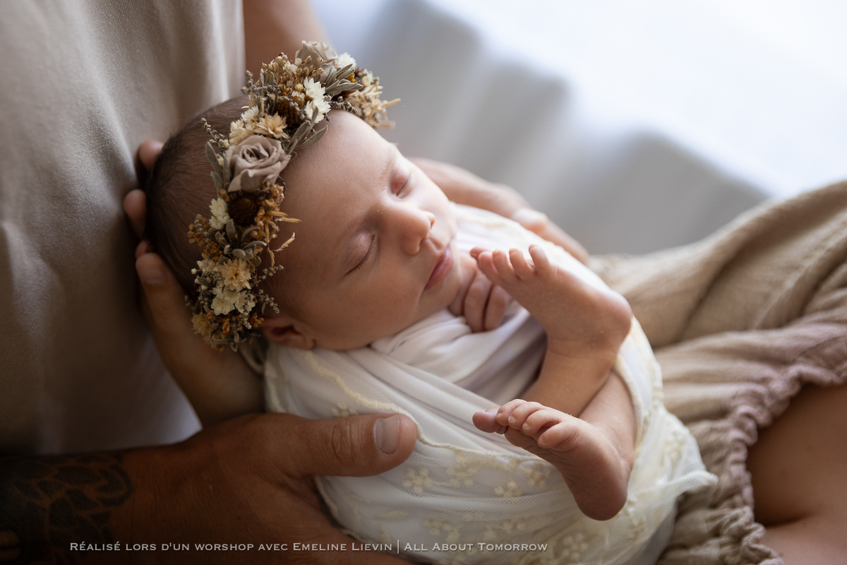 seance photo nouveau-ne bebe studio