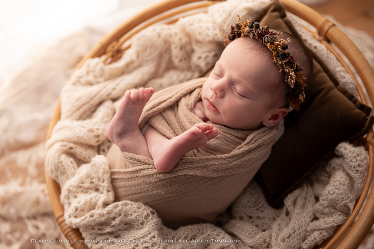 seance photo nouveau-ne bebe studio