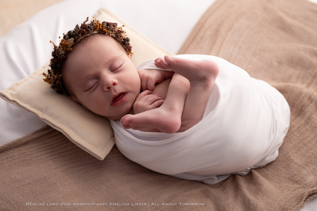 seance photo nouveau-ne bebe studio
