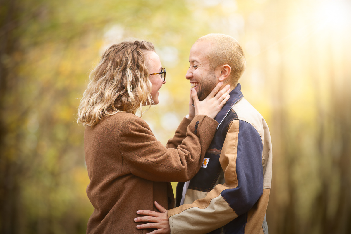 couple seance photo foret