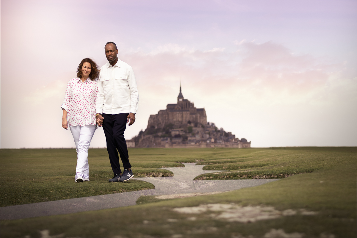 couple au mont saint michel senace photo pro