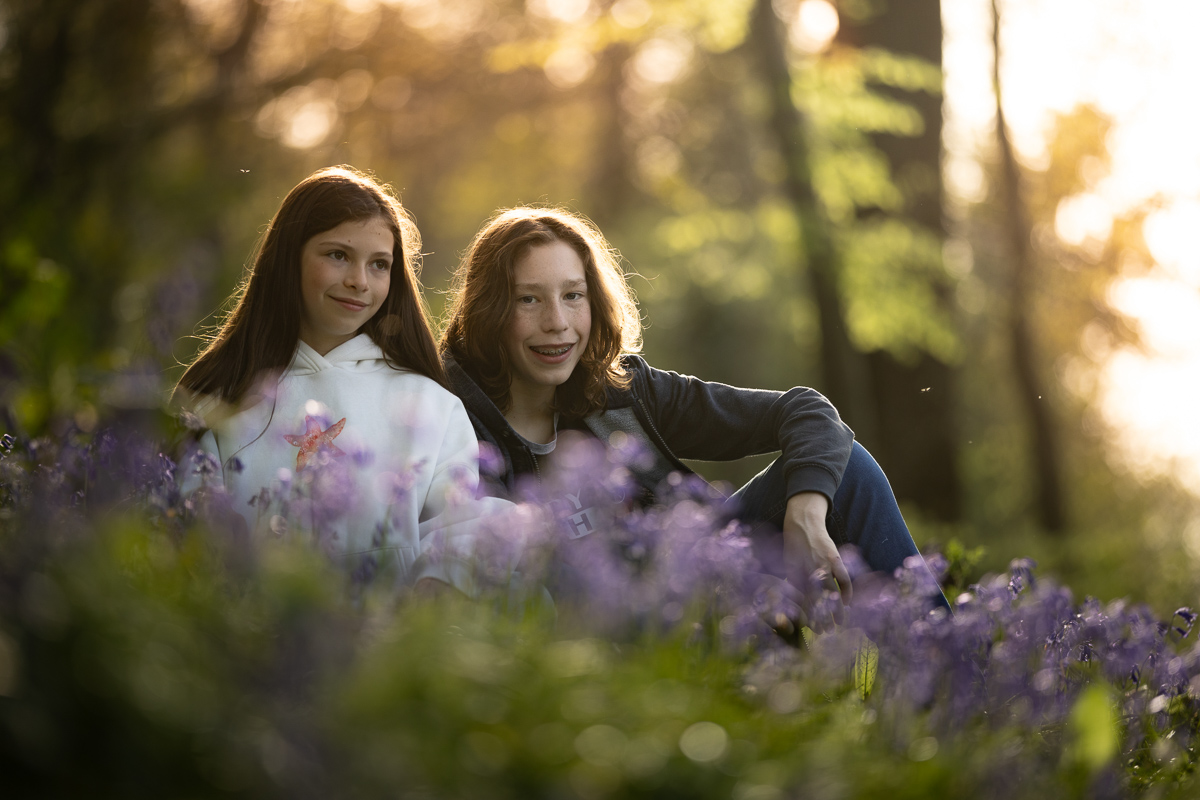Seance photo frere et soeur enfants famille couche de soleil