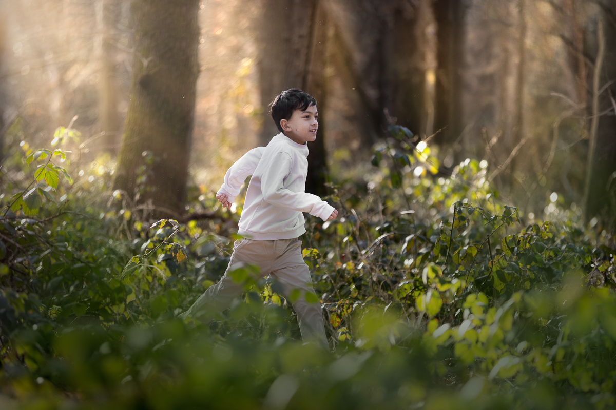 Seance photo enfant court foret photo pro