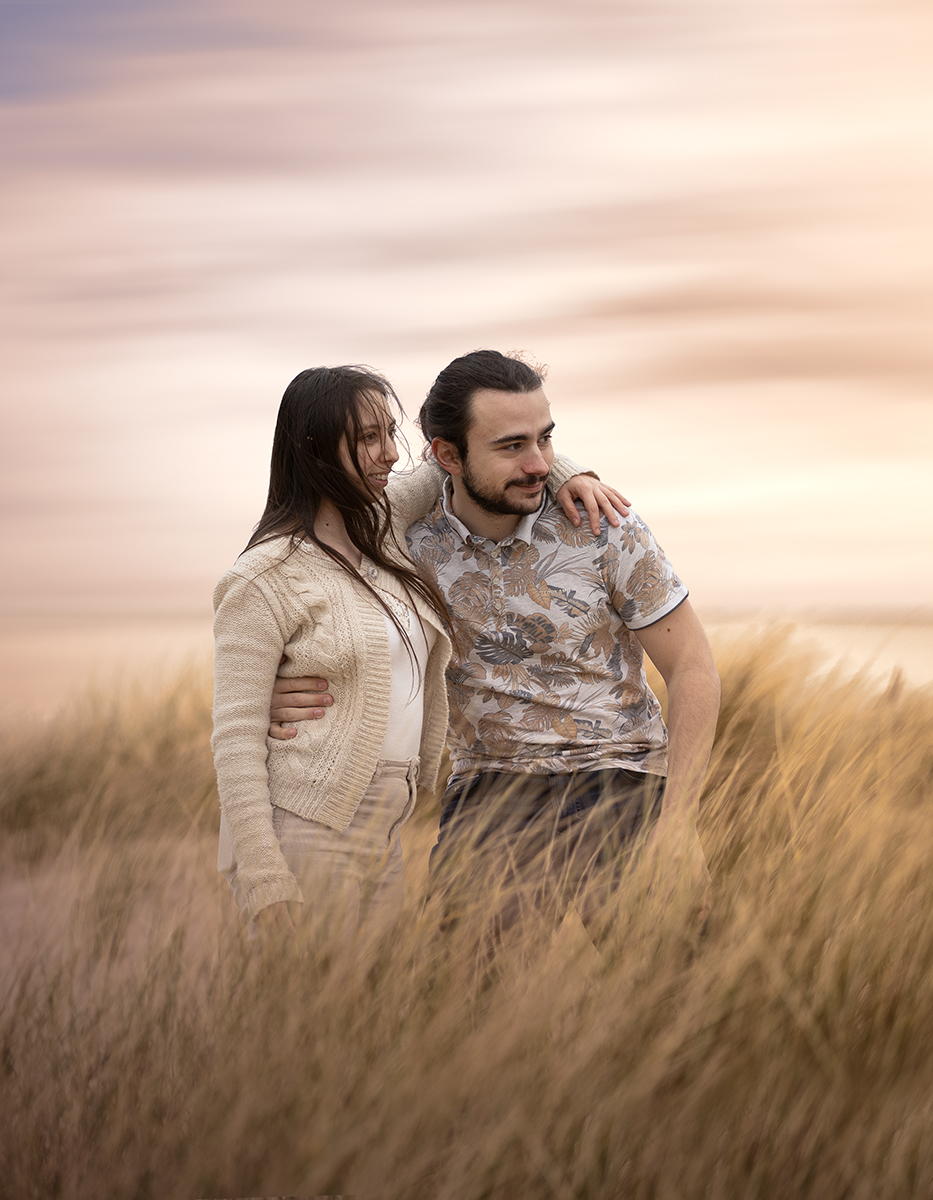 Seance photo couple plage