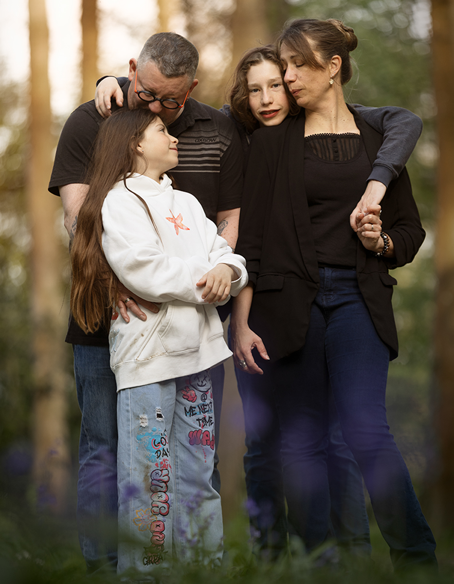 seance photo famille foret enfants